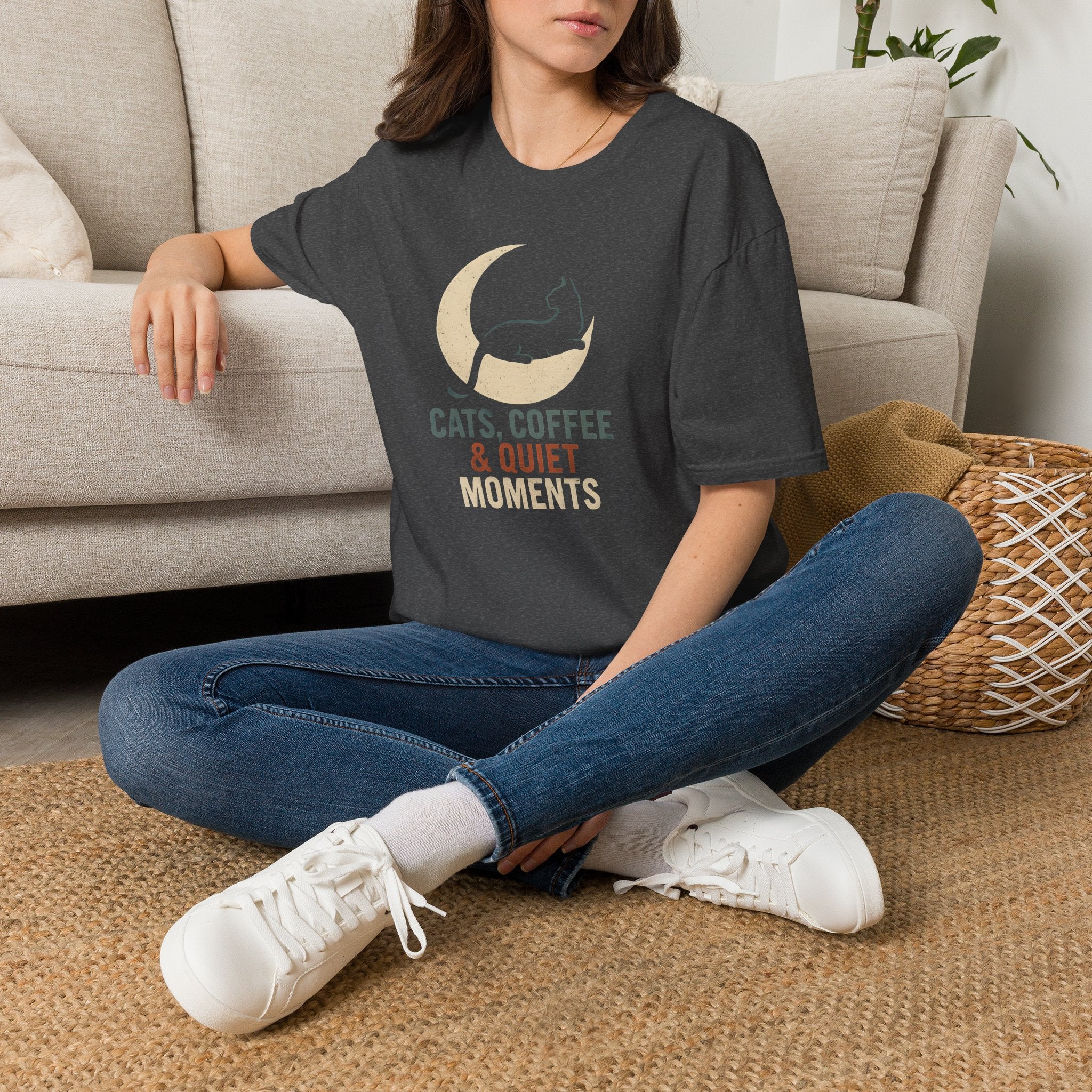 Cats Coffee Quiet Moments T-Shirt