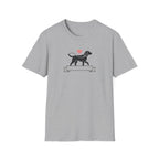 Minimalist Labrador Retriever Graphic T-Shirt - Cute Dog Lover White Tee
