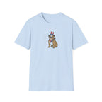 Patriotic English Bulldog Unisex T-Shirt | 4th of July American Flag Dog Graphic Tee