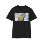 Vincent Van Gogh Starry Night Cat Unisex T-Shirt - Funny Art History Graphic Tee