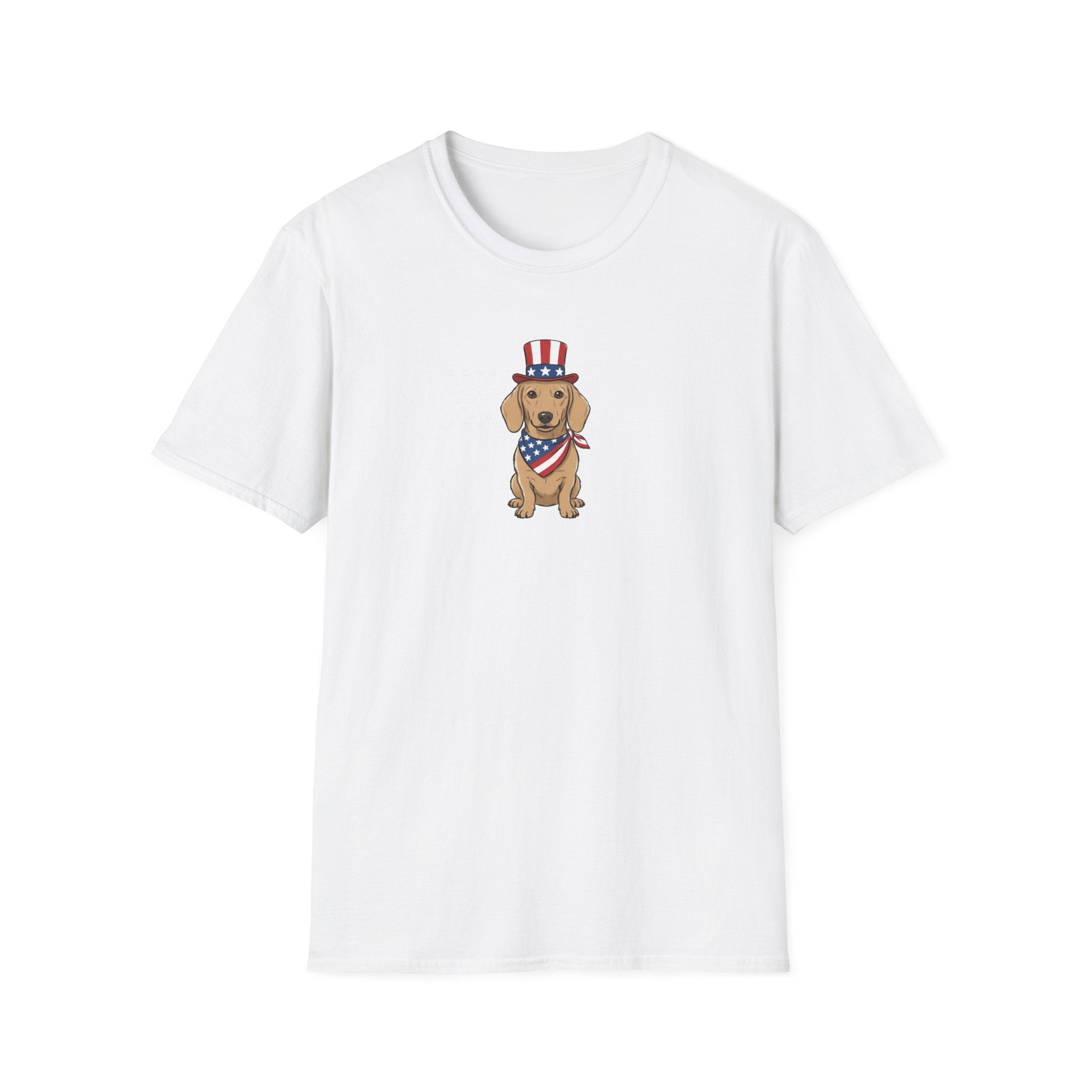 Patriotic Dachshund Unisex T-Shirt | Fourth of July Patriotic Doxie Graphic Tee