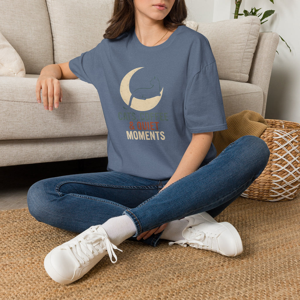 Cats Coffee Quiet Moments T-Shirt