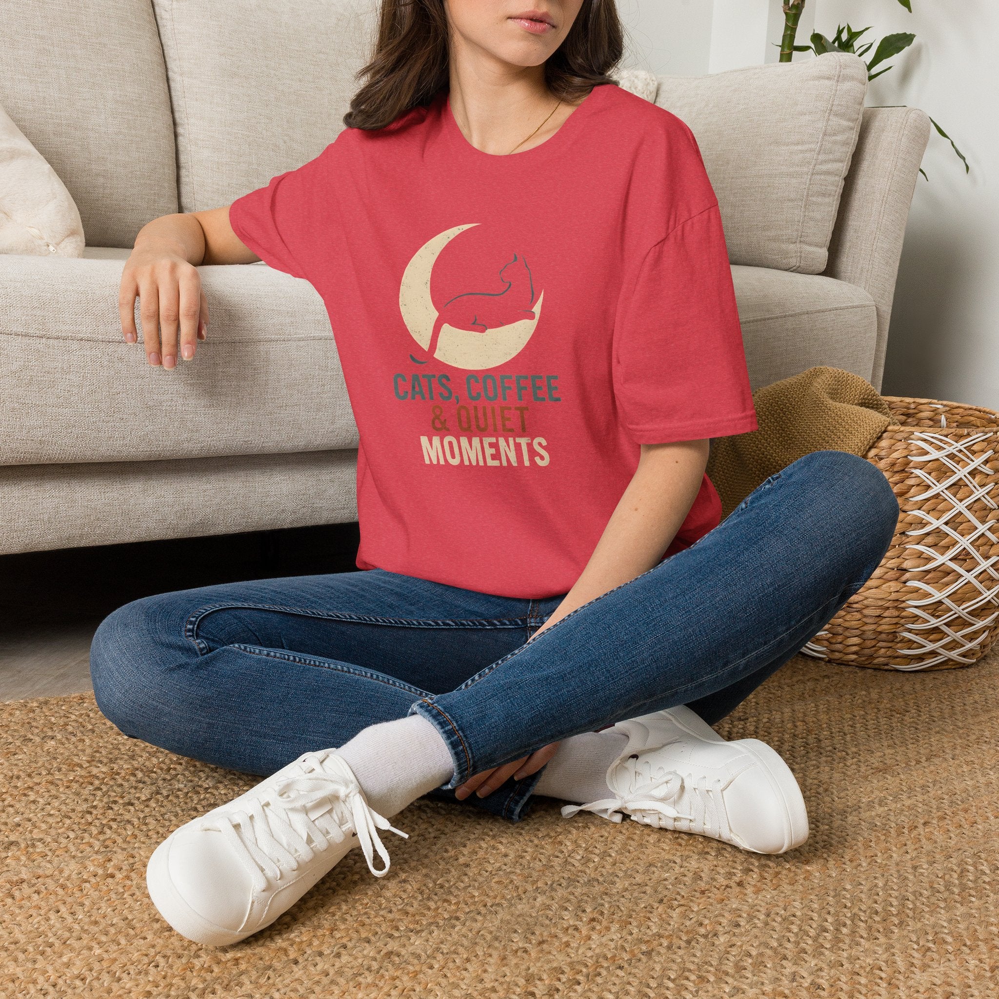 Cats Coffee Quiet Moments T-Shirt