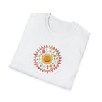 Boho Sunflower Mandala Graphic T-Shirt | Vintage Floral Unisex Tee