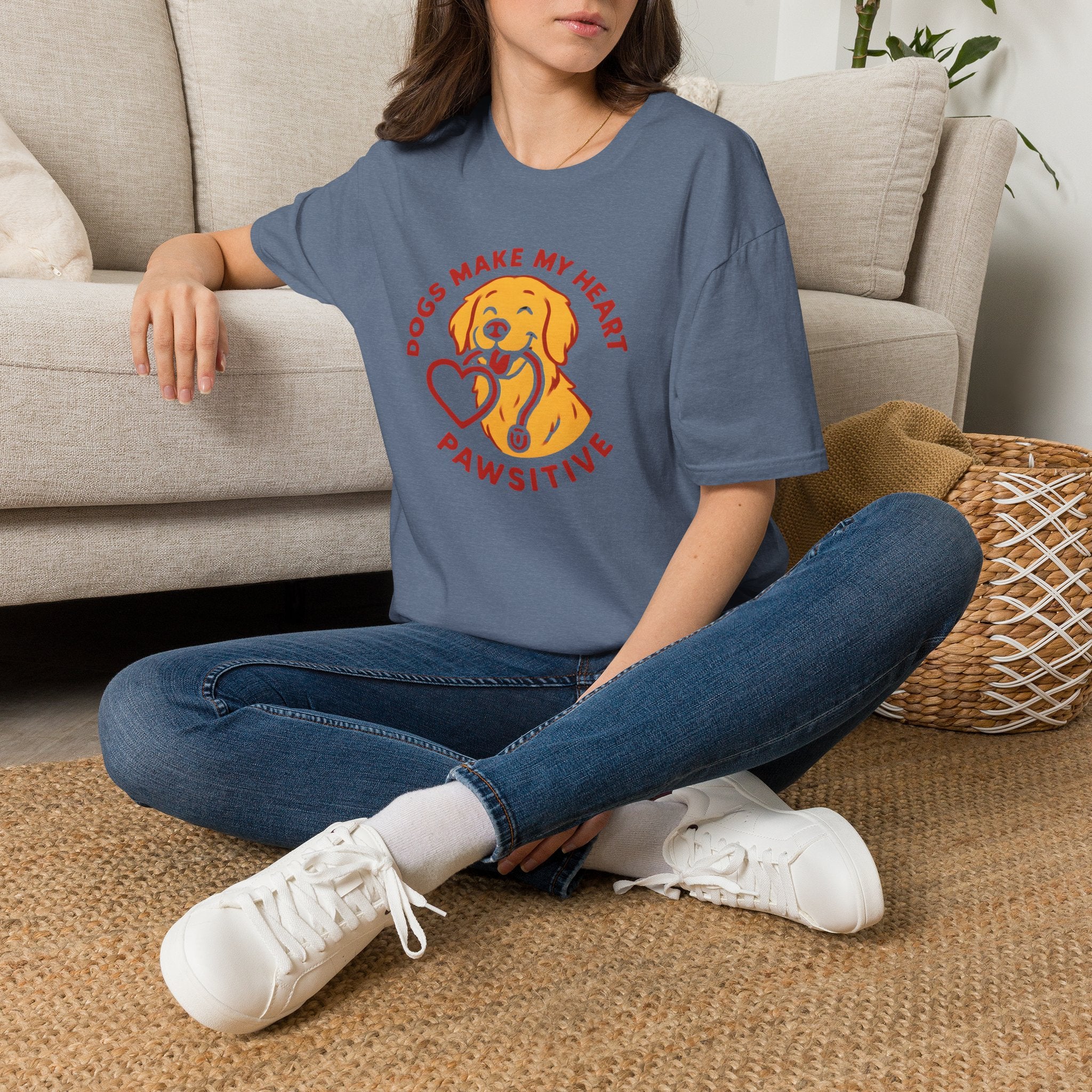 Dogs Make Heart Pawsitive T-Shirt