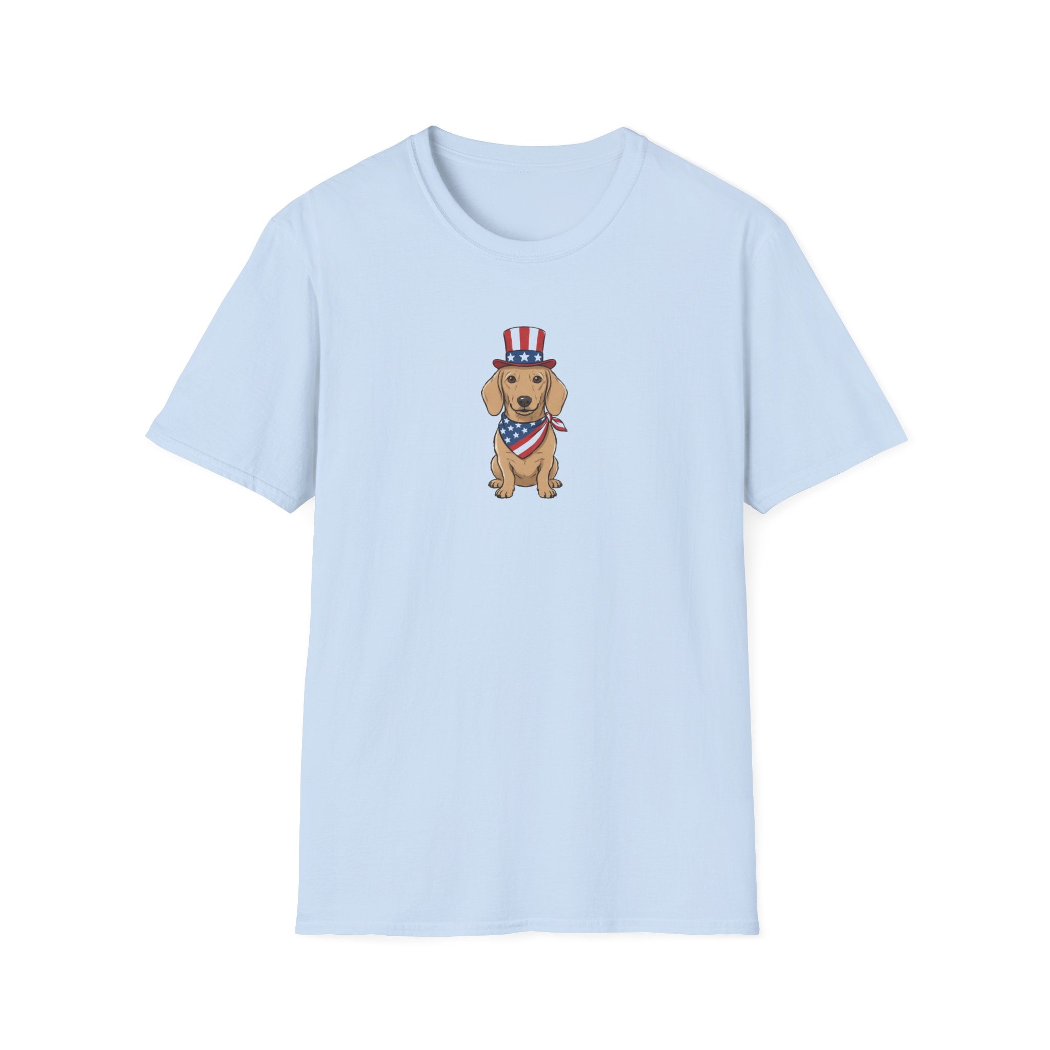 Patriotic Dachshund Unisex T-Shirt | Fourth of July Patriotic Doxie Graphic Tee