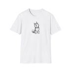 Smug Siberian Husky Graphic T-Shirt - Cute Sassy Dog Lover White Tee