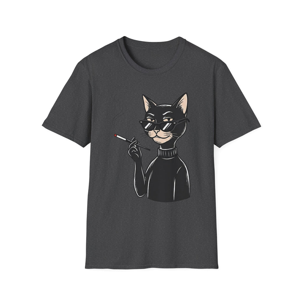 Cool Cat with Sunglasses T-Shirt — Retro Smoking Cat Graphic Tee