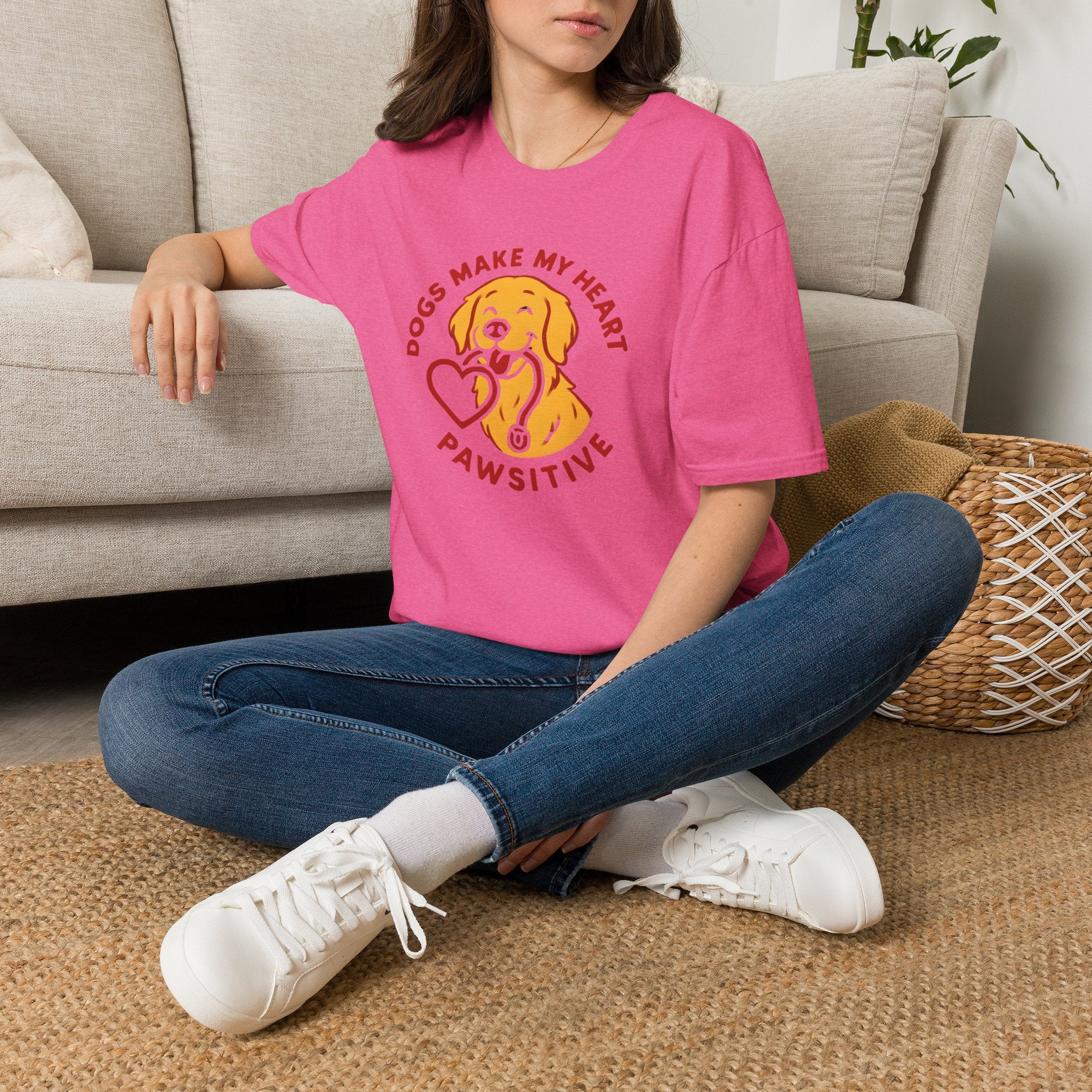 Dogs Make Heart Pawsitive T-Shirt