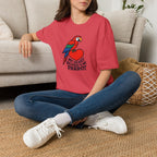 Parrot on Heart T-Shirt