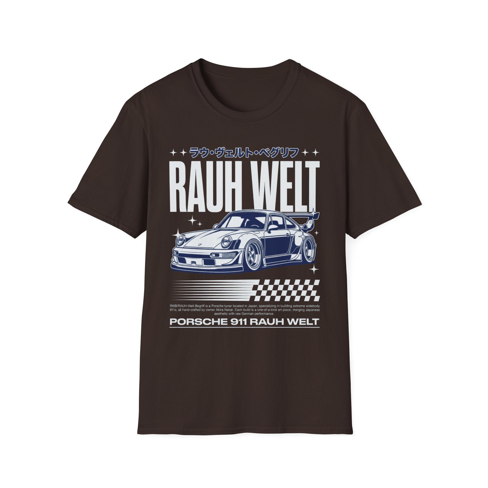 Rauh Welt Porsche 911 JDM T-Shirt - RWB Japanese Streetwear Graphic Tee