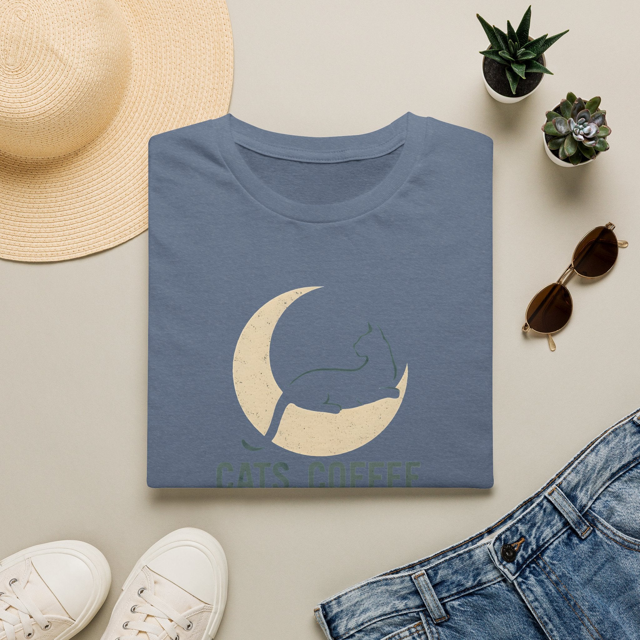 Cats Coffee Quiet Moments T-Shirt