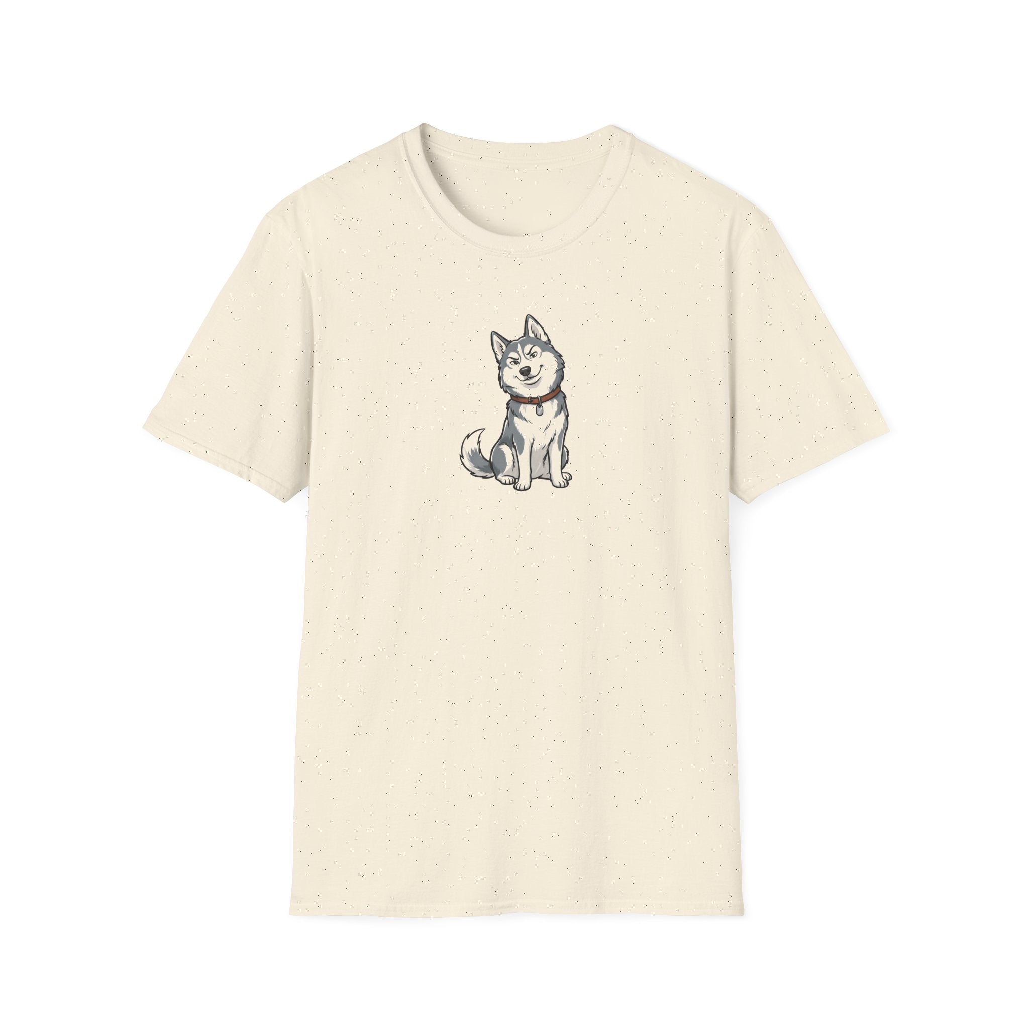 Smug Siberian Husky Graphic T-Shirt - Cute Sassy Dog Lover White Tee