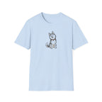 Smug Siberian Husky Graphic T-Shirt - Cute Sassy Dog Lover White Tee