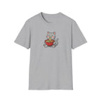 Kawaii Ramen Cat Unisex T-Shirt – Cute Japanese Noodle Graphic Tee