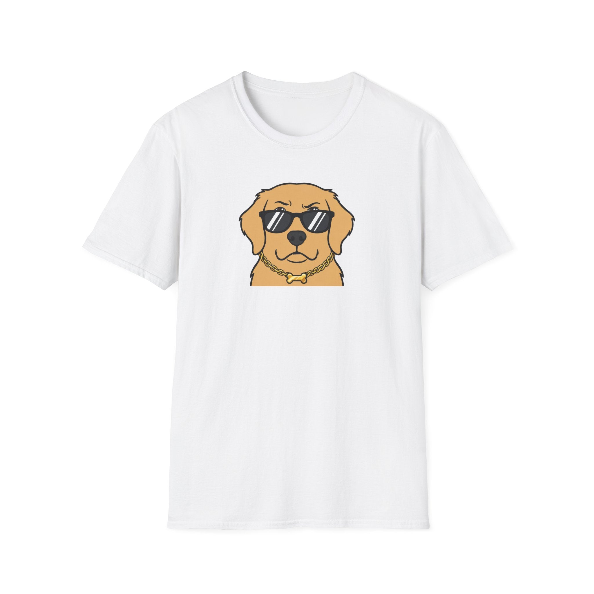 Cool Golden Retriever Unisex T-Shirt – Hip Hop Dog Graphic Tee