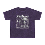 Alien Graphic Tee — Vintage Mineral Wash UFO Shirt