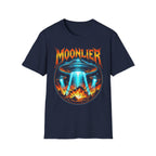 Moonlier UFO Invasion Graphic T-Shirt - Retro Sci-Fi Heavy Metal Apparel