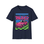 Fullspin JDM Pink Porsche Aesthetic T-Shirt - Japanese Streetwear Graphic Tee