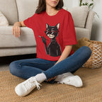 Cool Cat with Sunglasses T-Shirt — Retro Smoking Cat Graphic Tee