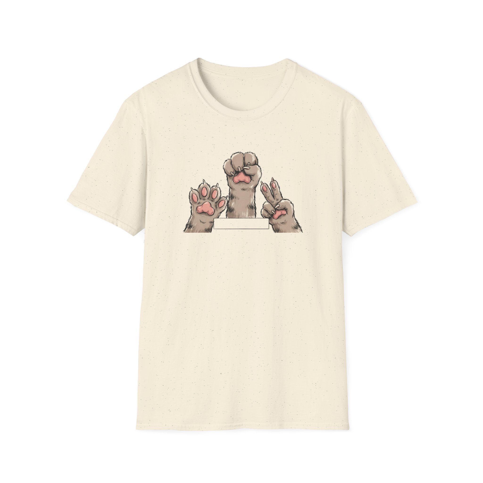Funny Cat Paws Rock Paper Scissors Unisex T-Shirt - Cute Cat Beans Graphic Tee