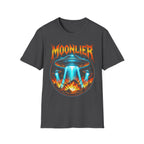 Moonlier UFO Invasion Graphic T-Shirt - Retro Sci-Fi Heavy Metal Apparel
