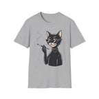 Cool Cat with Sunglasses T-Shirt — Retro Smoking Cat Graphic Tee