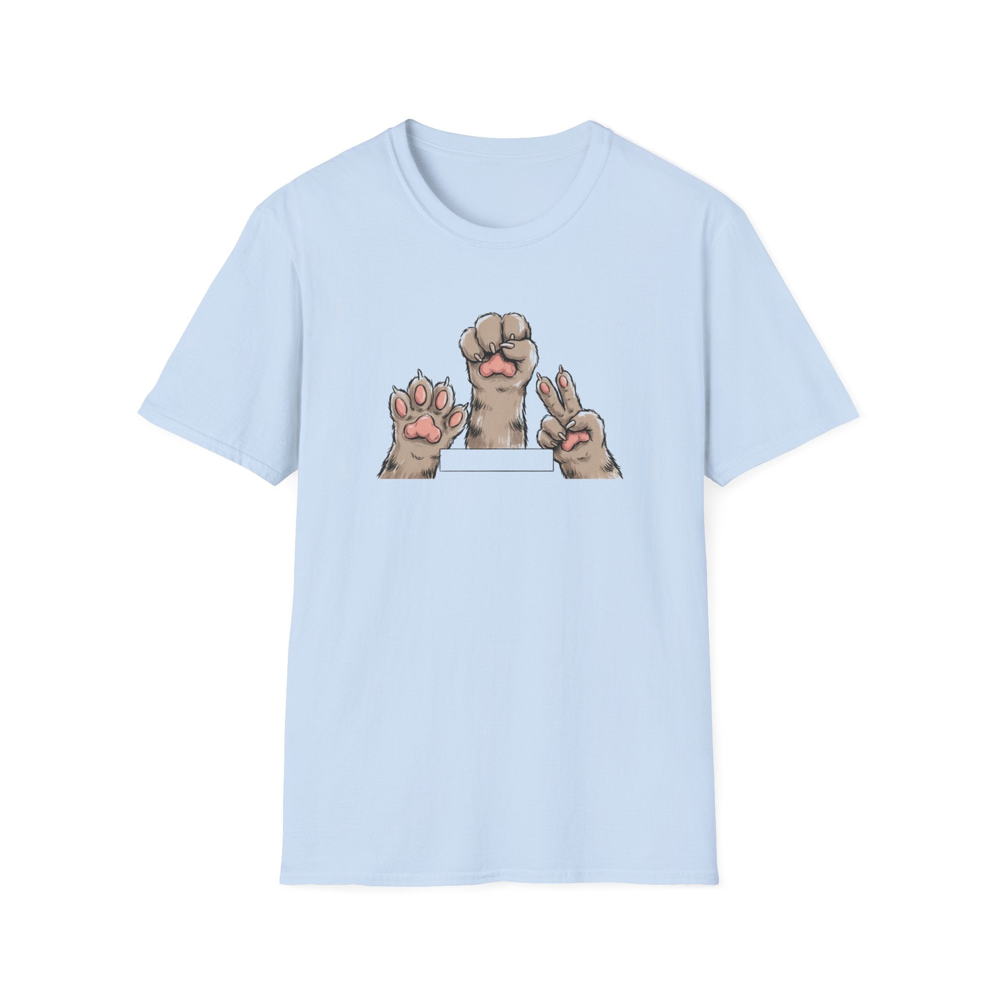 Funny Cat Paws Rock Paper Scissors Unisex T-Shirt - Cute Cat Beans Graphic Tee