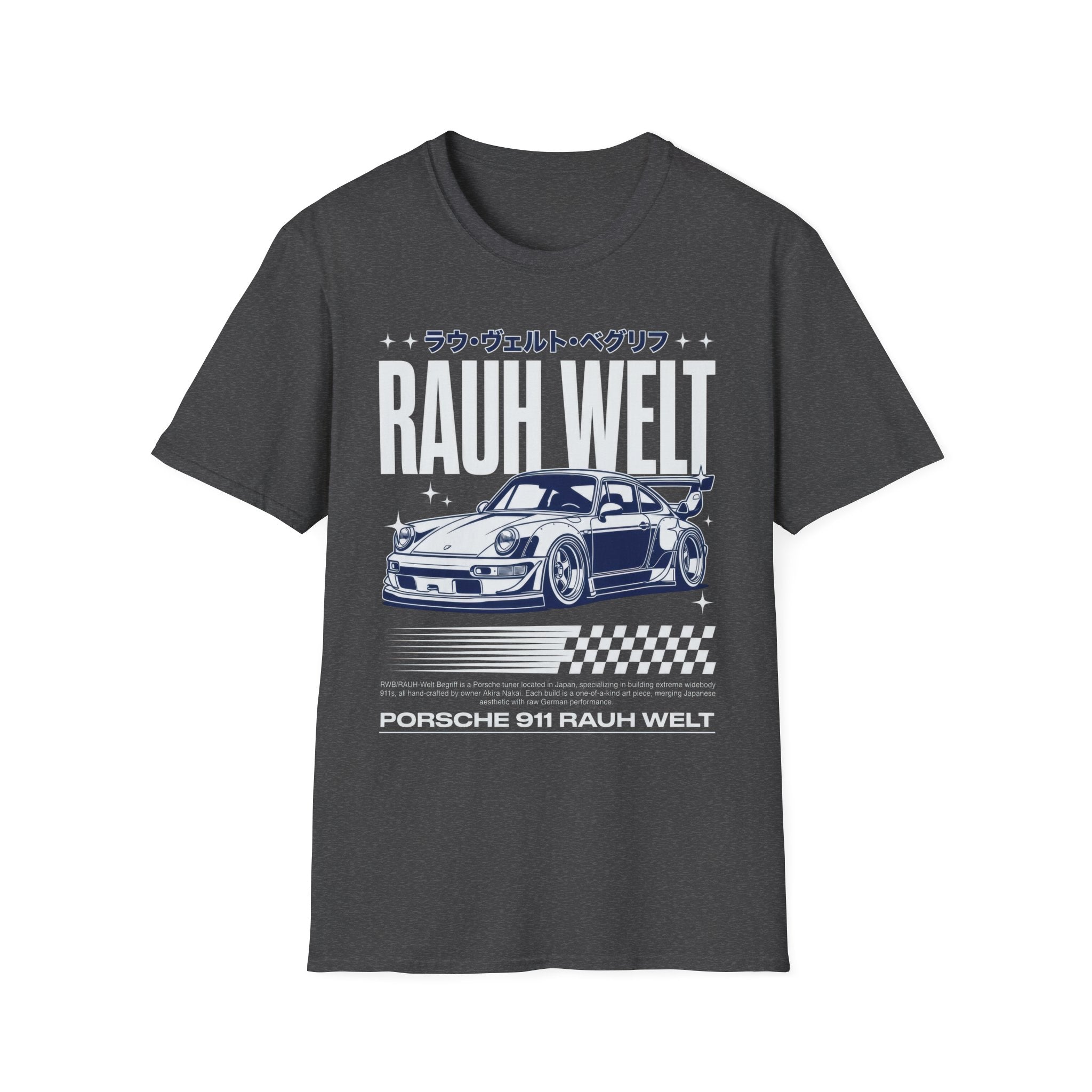Rauh Welt Porsche 911 JDM T-Shirt - RWB Japanese Streetwear Graphic Tee