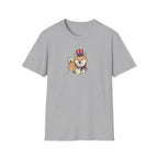 Patriotic Shiba Inu USA Flag Bandana Unisex T-Shirt