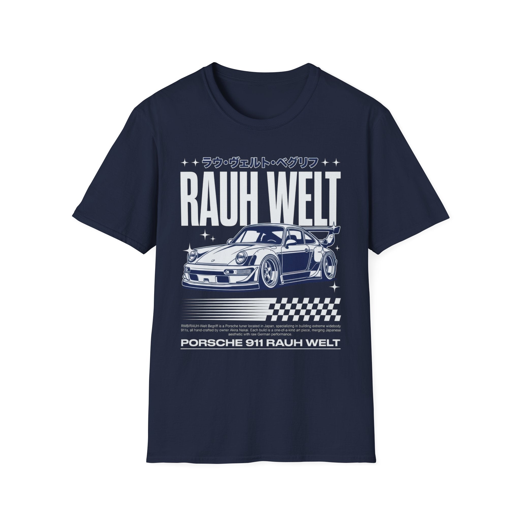Rauh Welt Porsche 911 JDM T-Shirt - RWB Japanese Streetwear Graphic Tee
