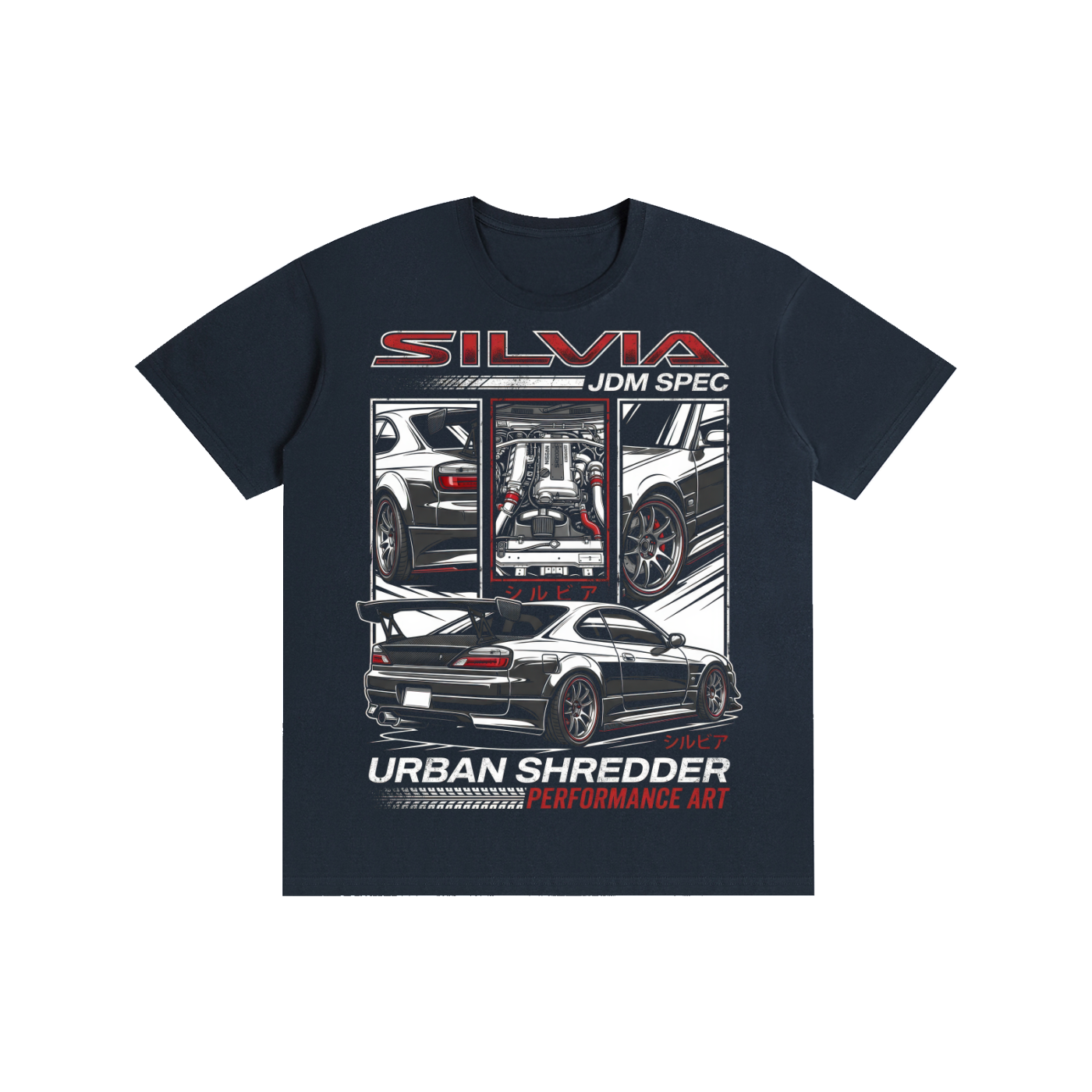 Nissan Silvia S15 "Urban Shredder" JDM Graphic Unisex T-Shirt – Streetwear Drift Tee