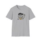 Funny Gangster Cat Unisex T-Shirt - Cool Hip Hop Space Grey Cat Graphic Tee