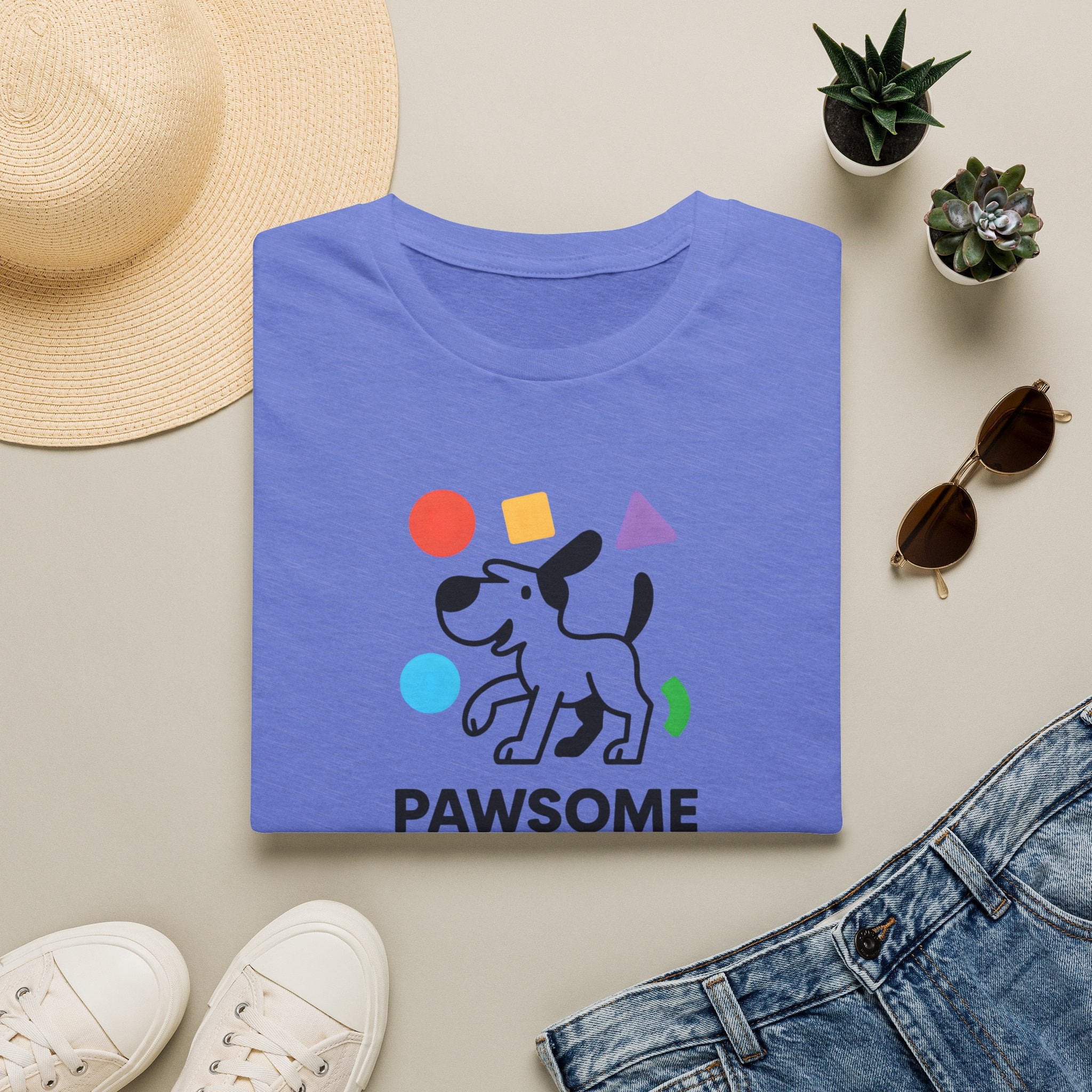 Unicorn with colorful shapes T-Shirt