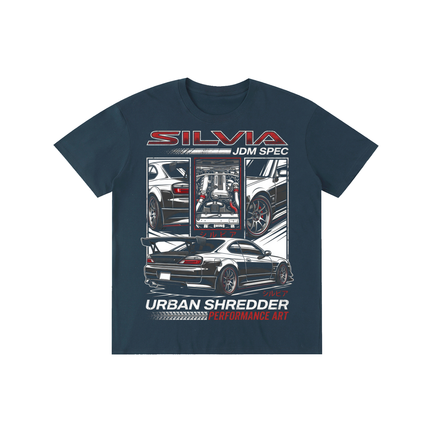 Nissan Silvia S15 "Urban Shredder" JDM Graphic Unisex T-Shirt – Streetwear Drift Tee