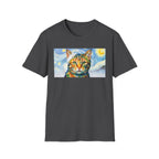 Vincent Van Gogh Starry Night Cat Unisex T-Shirt - Funny Art History Graphic Tee