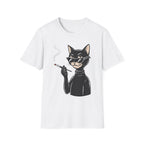 Cool Cat with Sunglasses T-Shirt — Retro Smoking Cat Graphic Tee