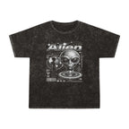 Alien Graphic Tee — Vintage Mineral Wash UFO Shirt