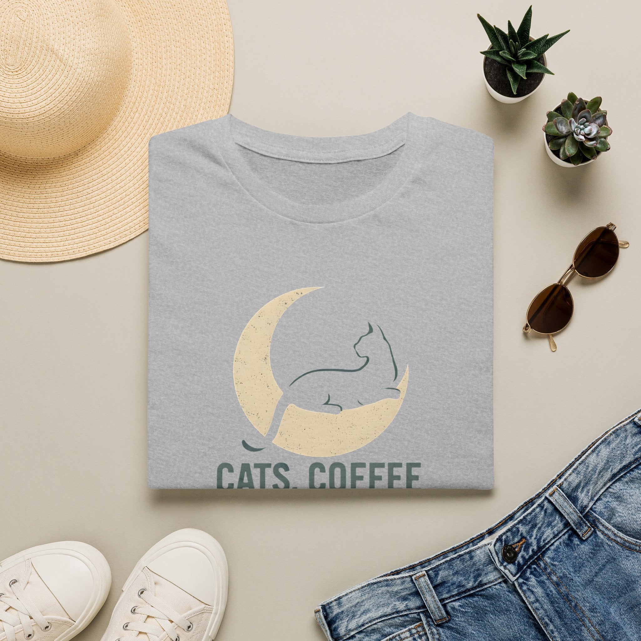 Cats Coffee Quiet Moments T-Shirt