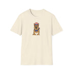 Patriotic German Shepherd Unisex T-Shirt – USA Flag Dog Graphic Tee
