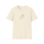 Minimalist Daisy Line Art Unisex T-Shirt | Aesthetic Botanical Sketch Graphic Tee