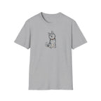 Smug Siberian Husky Graphic T-Shirt - Cute Sassy Dog Lover White Tee
