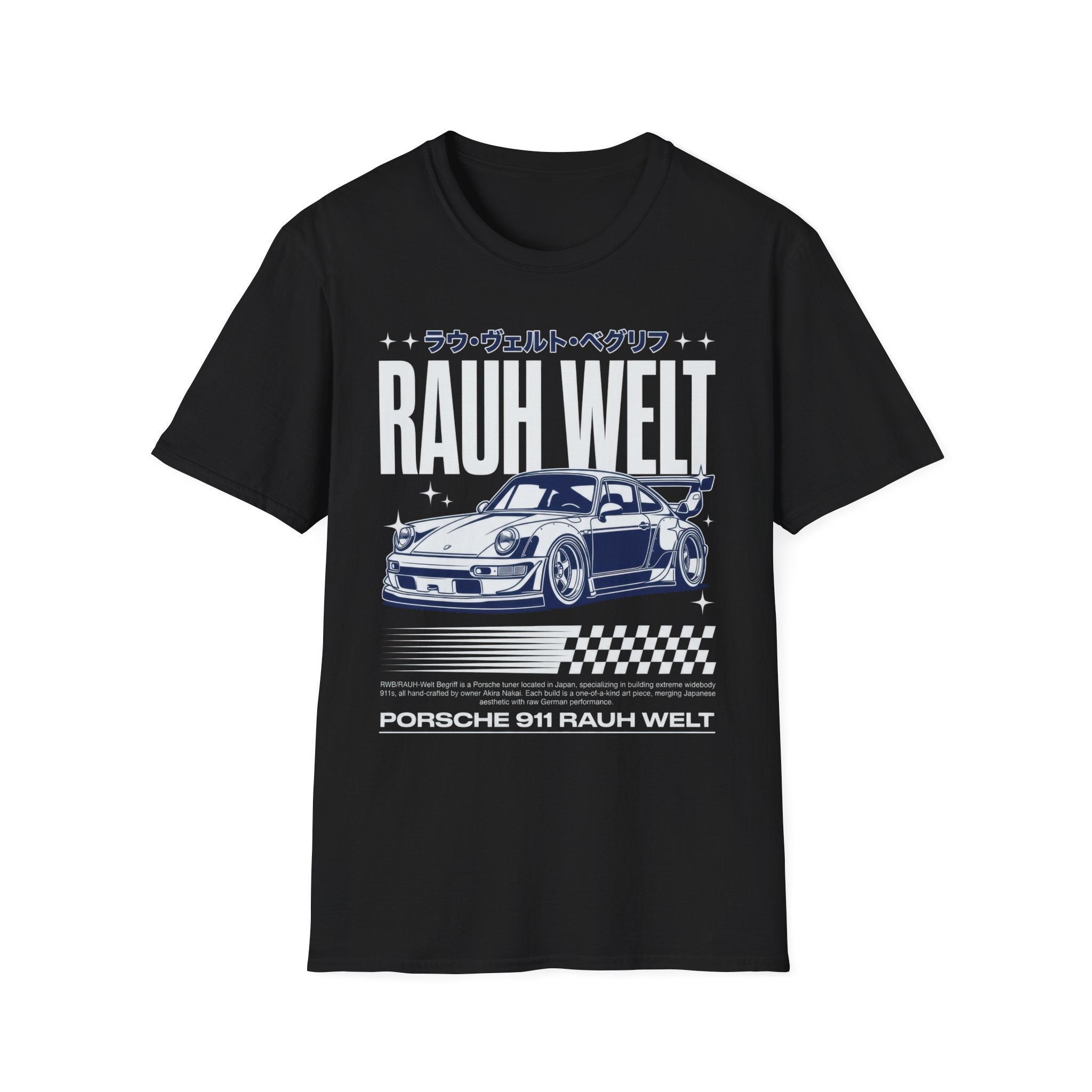 Rauh Welt Porsche 911 JDM T-Shirt - RWB Japanese Streetwear Graphic Tee