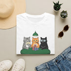 Cats Playing Poker Graphic T-Shirt | Funny Vintage Aesthetic Unisex Tee