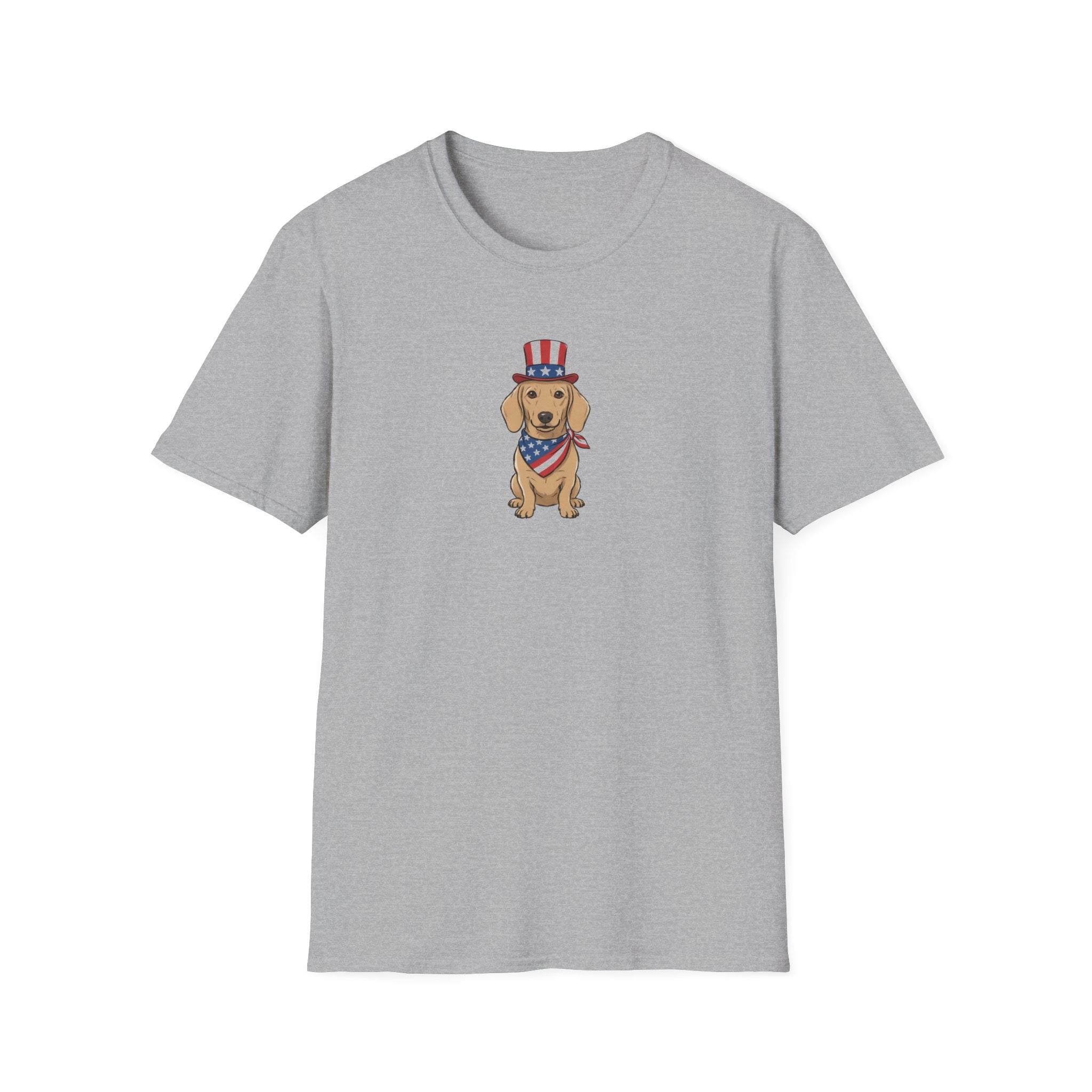 Patriotic Dachshund Unisex T-Shirt | Fourth of July Patriotic Doxie Graphic Tee