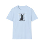 Mystical Black Cat Tarot Card Unisex T-Shirt | Gothic Moon and Dagger Graphic Tee