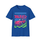 Fullspin JDM Pink Porsche Aesthetic T-Shirt - Japanese Streetwear Graphic Tee