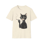 Cool Cat with Sunglasses T-Shirt — Retro Smoking Cat Graphic Tee