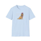Patriotic Golden Retriever Unisex T-Shirt | 4th of July American Flag Dog Graphic Tee
