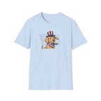 Patriotic Golden Retriever 4th of July Unisex T-Shirt - Uncle Sam Dog Graphic Tee